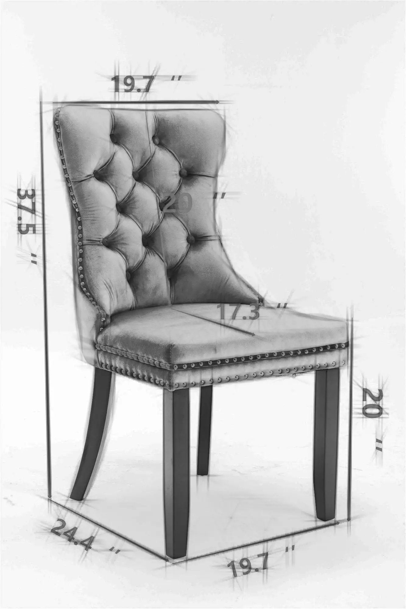 Nikki - Contemporary Upholstered Dining Chair (Set of 2) by Unique Piece Furniture