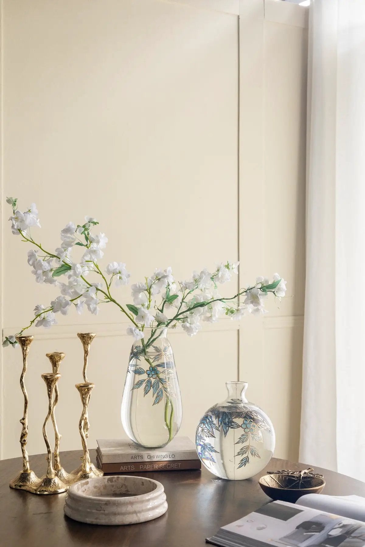5-Light Cast Aluminum Taper Candle Holder by HouseOfZazla
