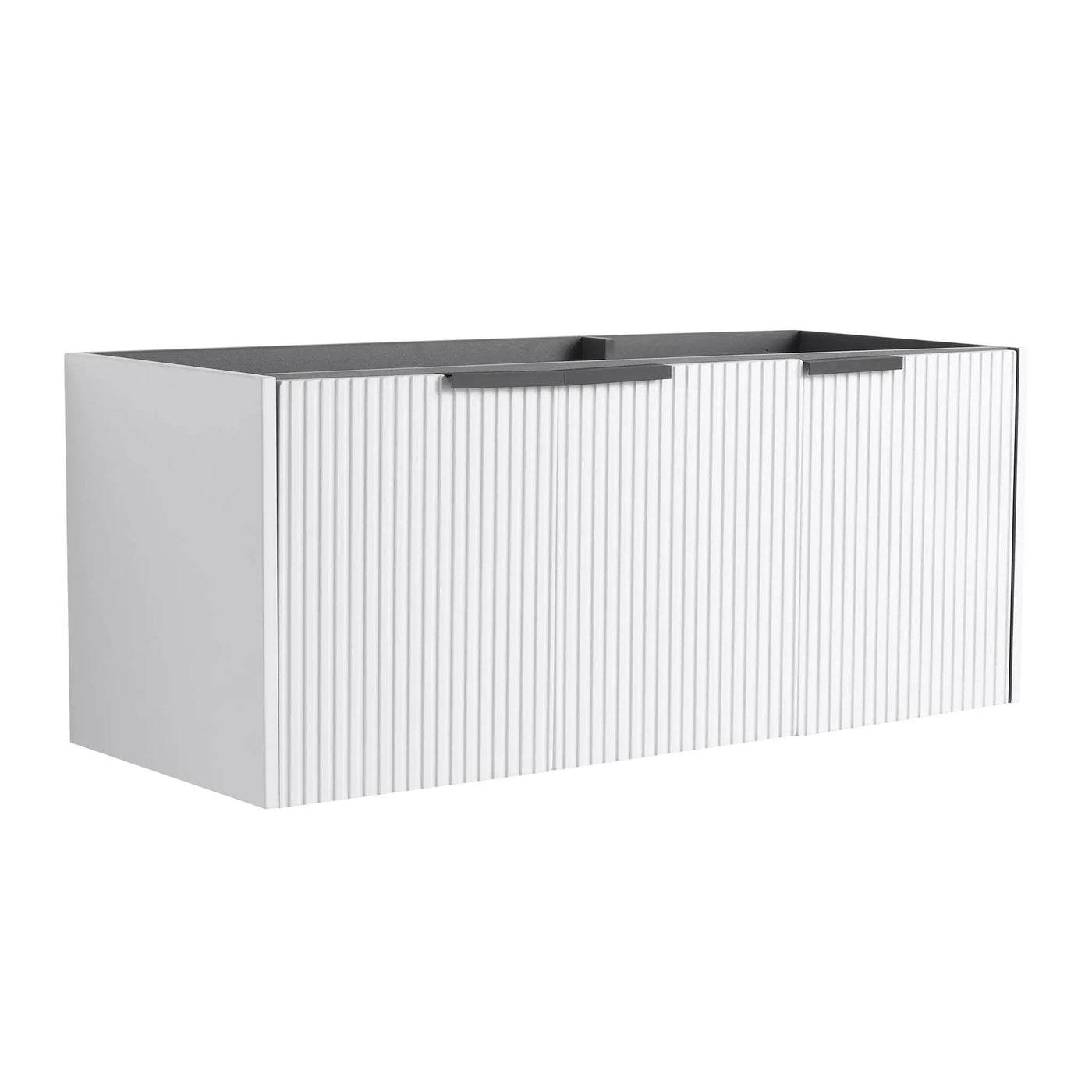 Contemporary Wall Mounted Bathroom Vanity With Soft Close Doors by HouseOfZazla