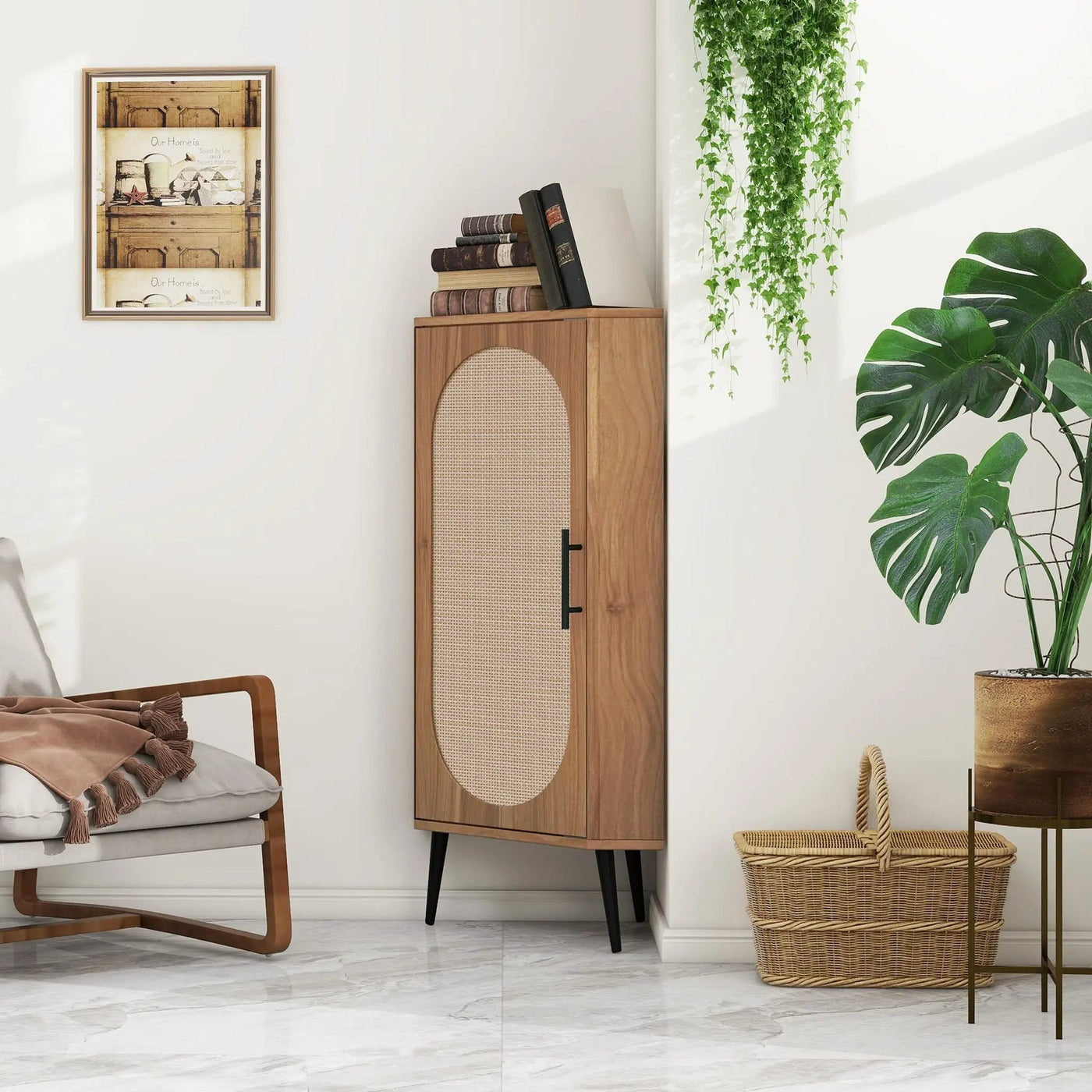 Freestanding Corner Corner Cabinet For Living Room by Unique Piece Furniture