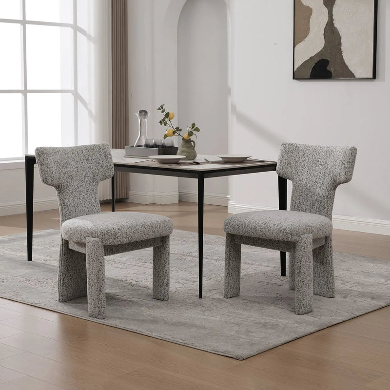 Armless Curved Back Accent Chairs by Unique Piece Furniture