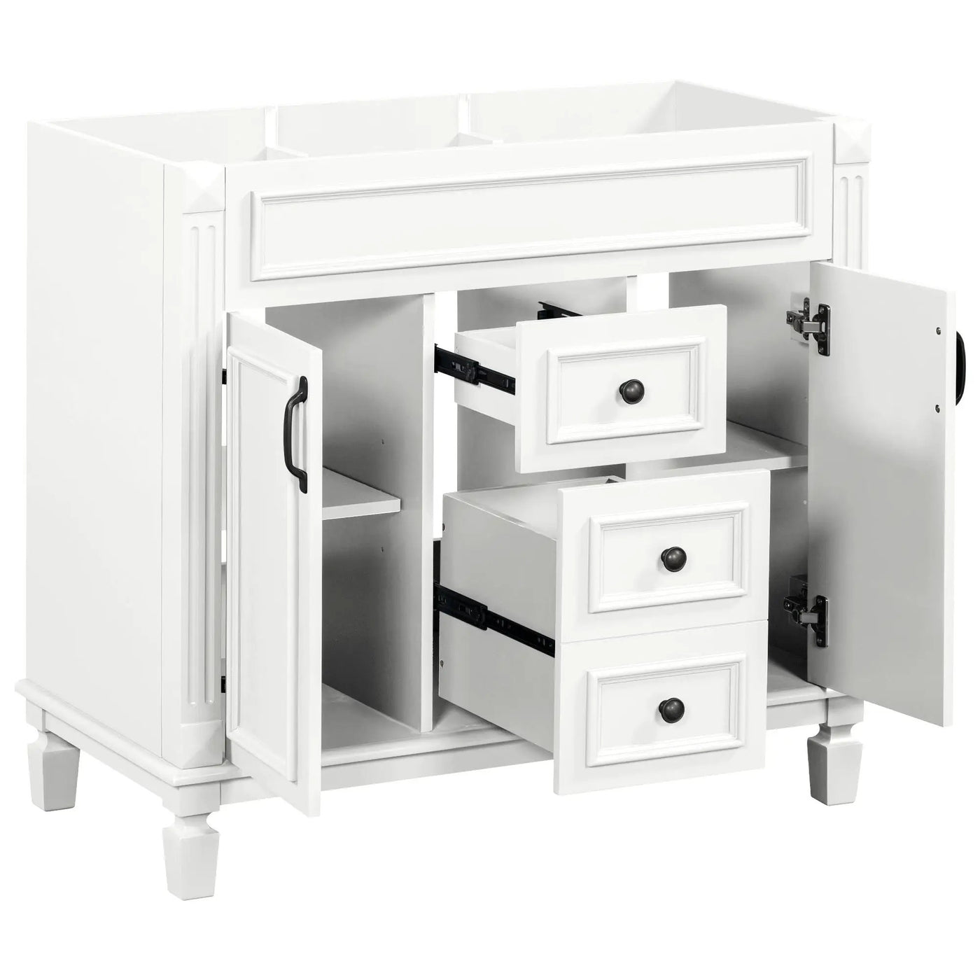 Bathroom Vanity Cabinet With 2 Soft Closing Doors And 2 Drawers by HouseOfZazla