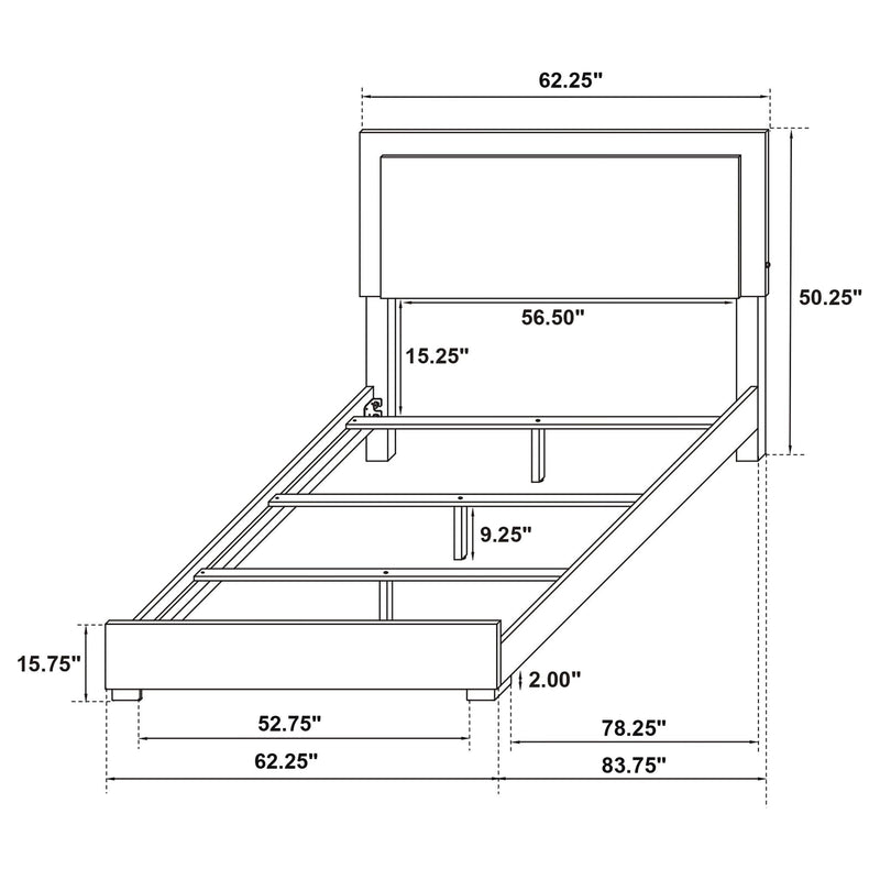 Jeremiah - Bedroom Set With LED Headboard