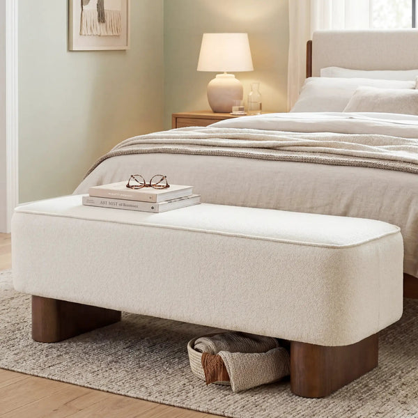 Modern Upholstered Ottoman Bench, photo 2 of 9
