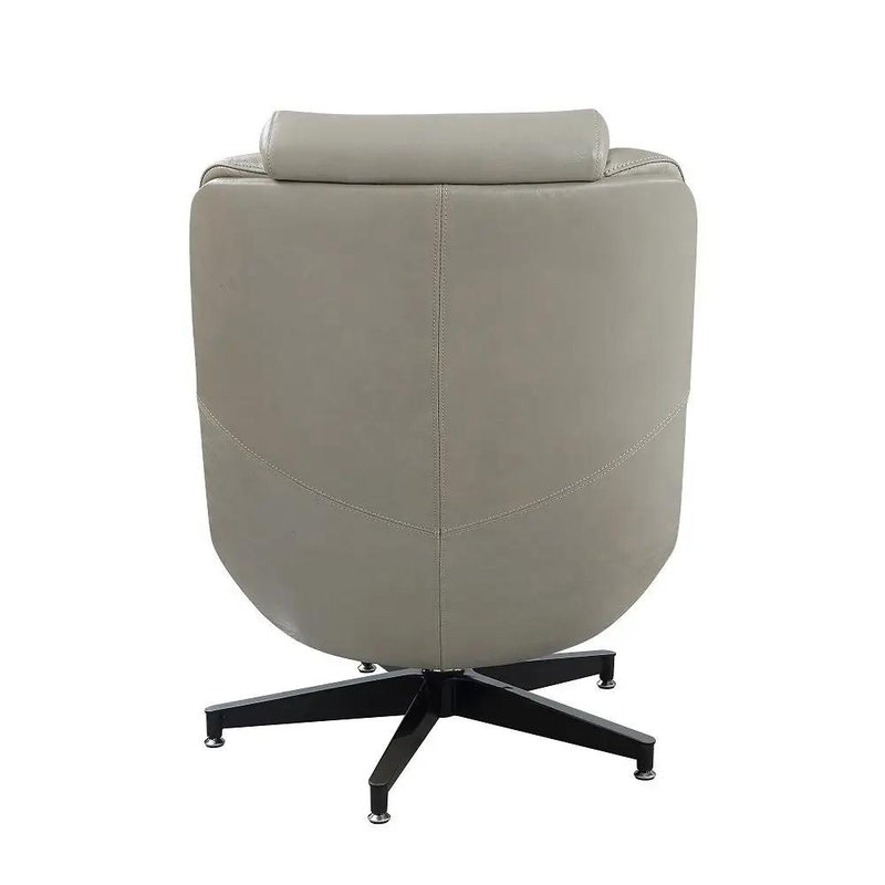 Piran - Accent Chair With Swivel - Twilight Top Grain Leather by Unique Piece Furniture