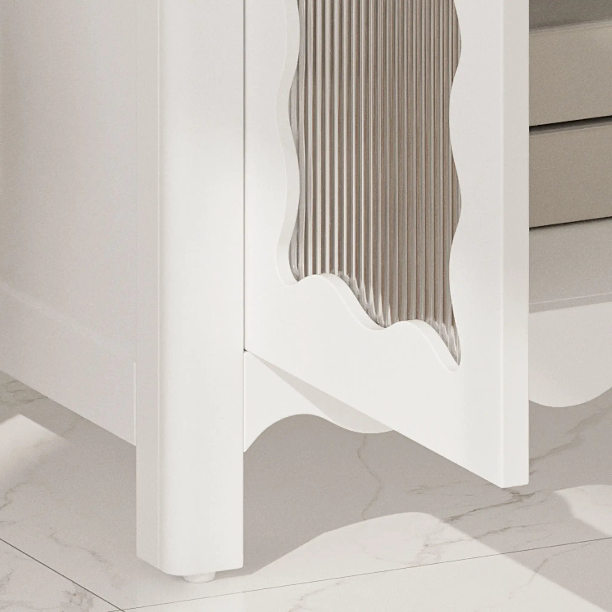 Modern Bathroom Vanity With Tempered Glass Doors by HouseOfZazla
