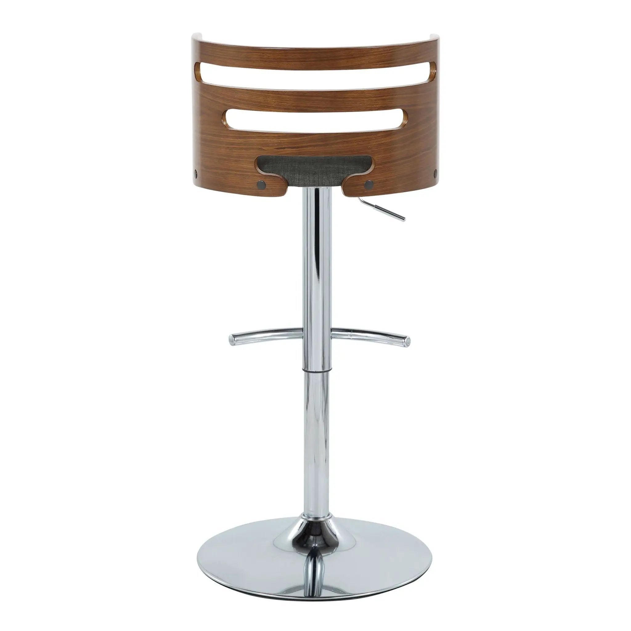 Cosi - Mid Century Modern Adjustable Barstool With Swivel & Rounded T Footrest (Set of 2) by Unique Piece Furniture