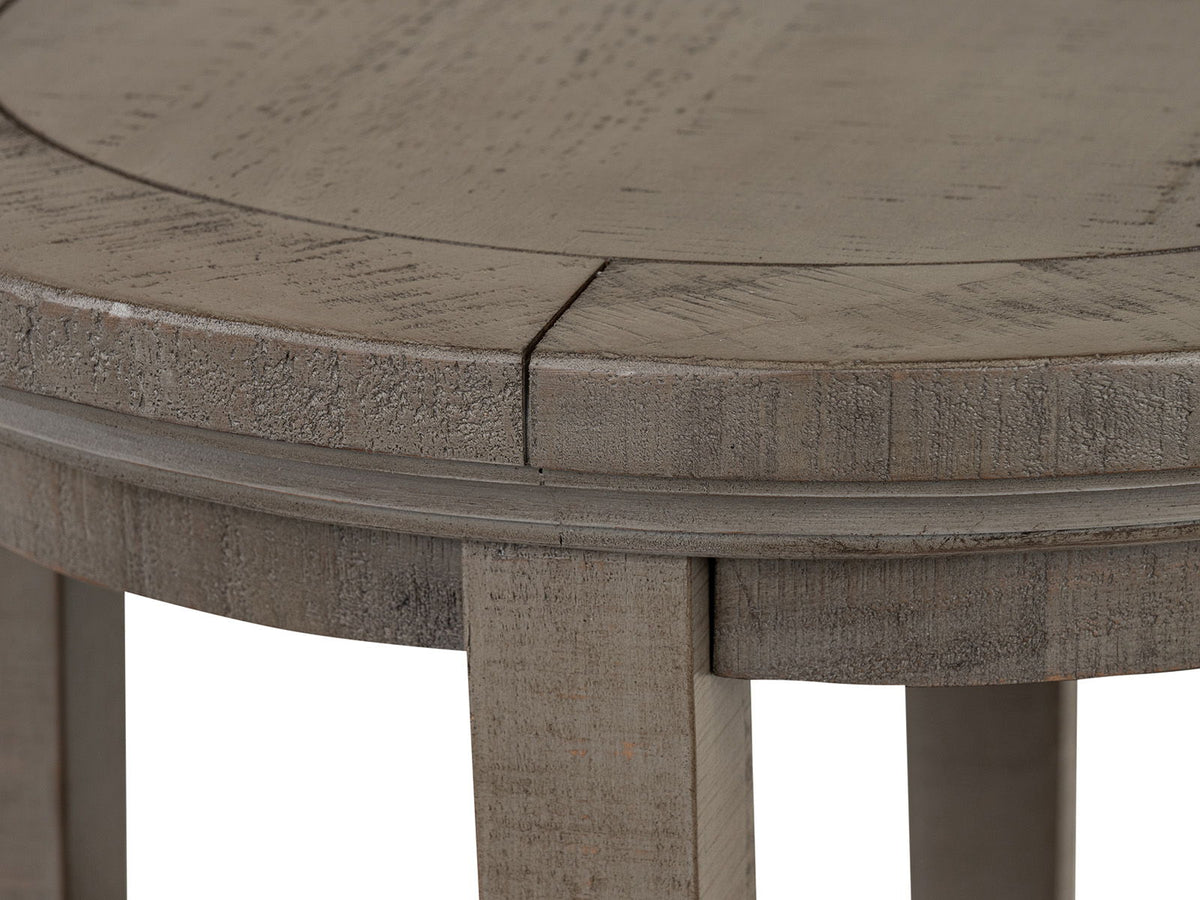 Paxton Place - Round Accent End Table - Dovetail Gray, photo 7 of 7