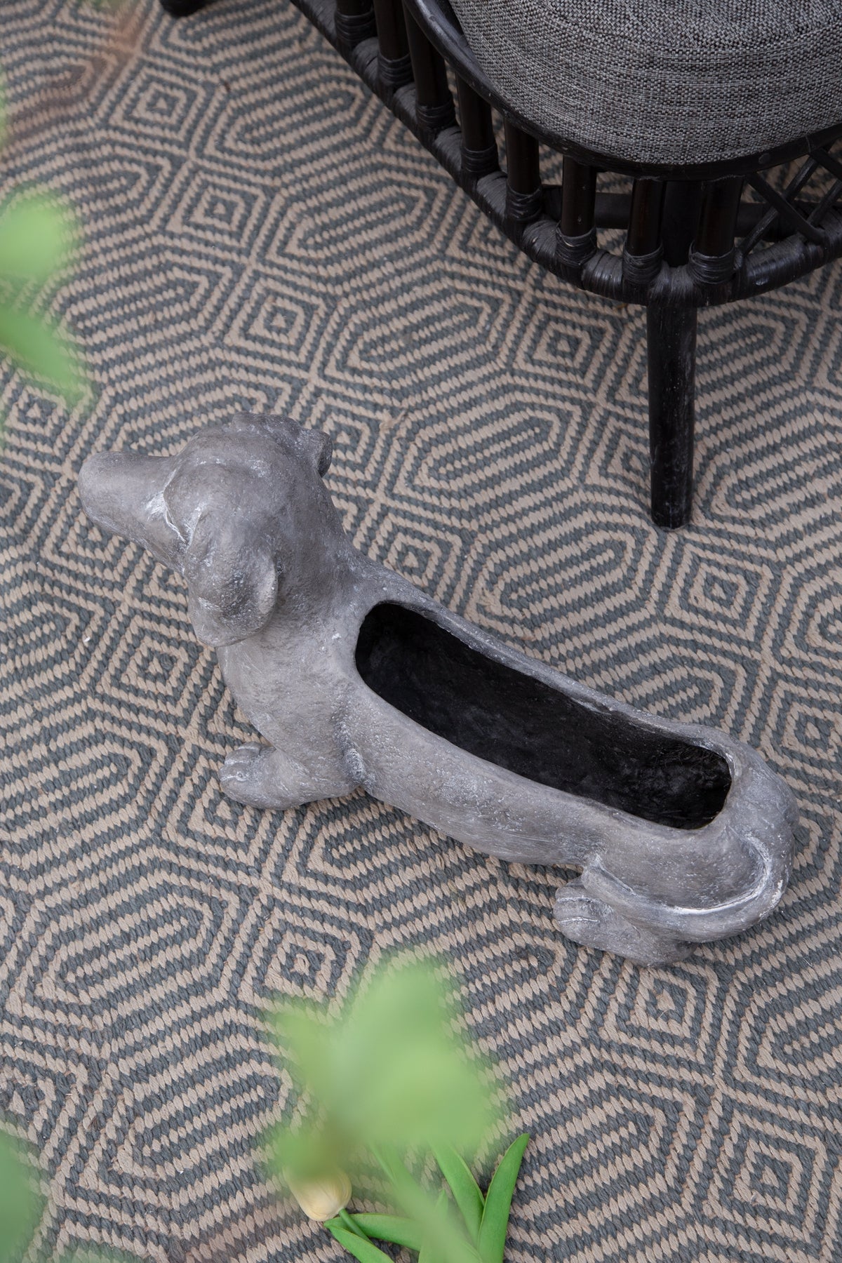Manon Dog Planter Garden Decor with Durable Magnesium Oxide - Gray, photo 10 of 10