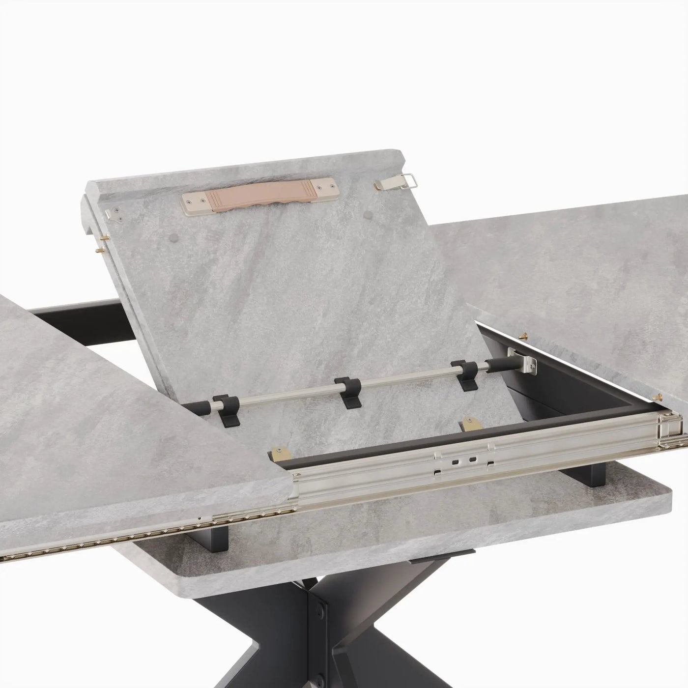 Modern Mid-Century Dining Table Set With Extendable Design by HouseOfZazla