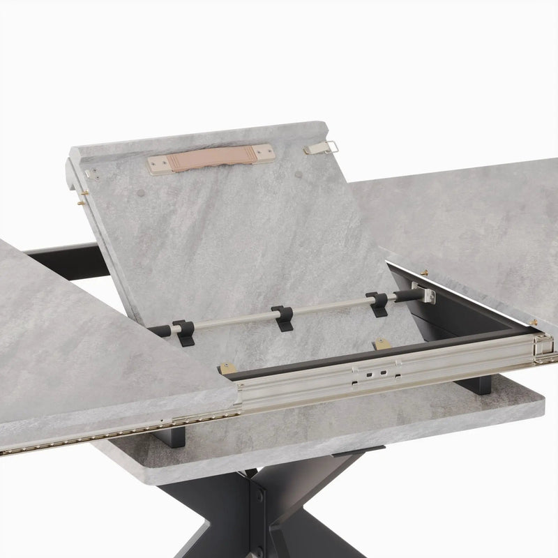 Modern Mid-Century Dining Table Set With Extendable Design by HouseOfZazla