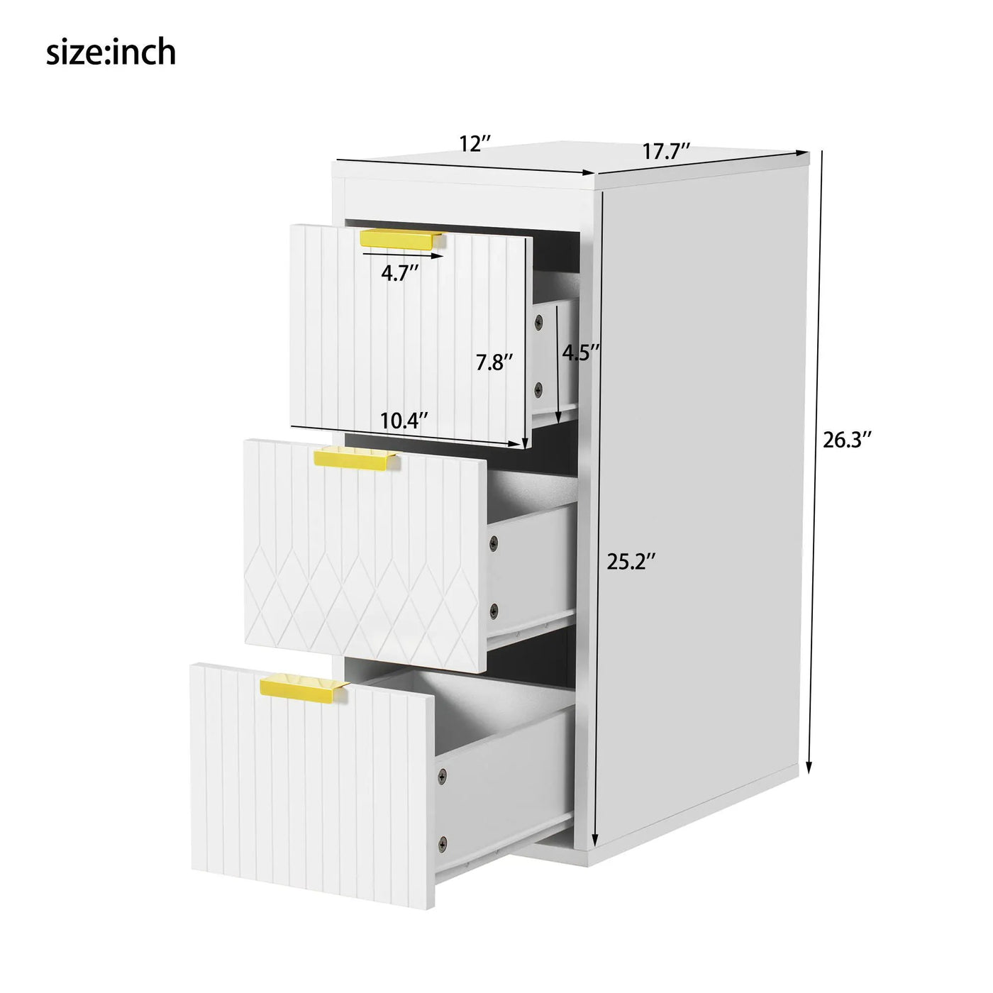 Modern Wall Mounted Floating Cabinet with Drawers for Bathroom by HouseOfZazla