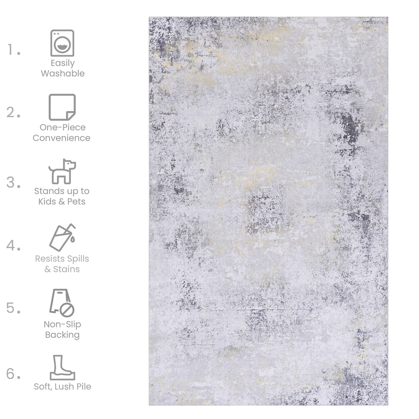 Maval - Stunning Washable Runner Rug by HouseOfZazla