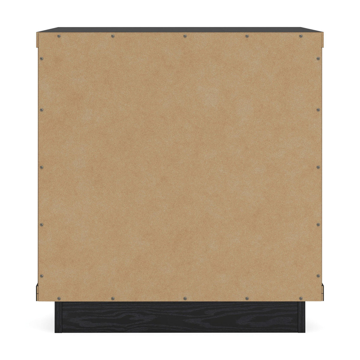 Kozmour - Two Drawer Night Stand - Black / Brown, photo 5 of 7