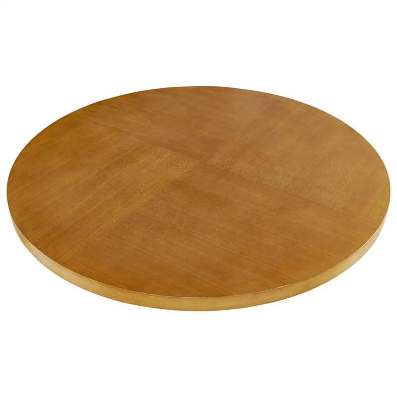 Round Dining Table With Pecan Wood Veneer - Walnut by Unique Piece Furniture