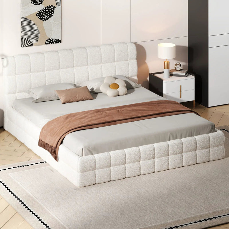 Upholstered Platform Bed With Headboard by Unique Piece Furniture