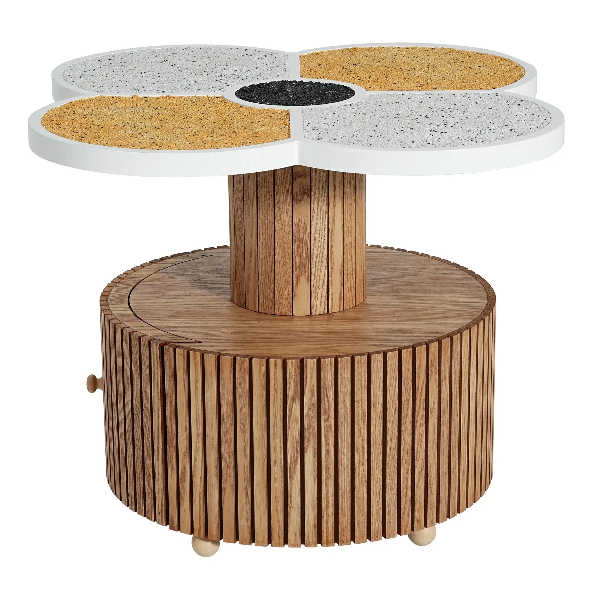 Unique Four-Leaf Clover Side Table for Living Room, Bedroom & Small Spaces by HouseOfZazla