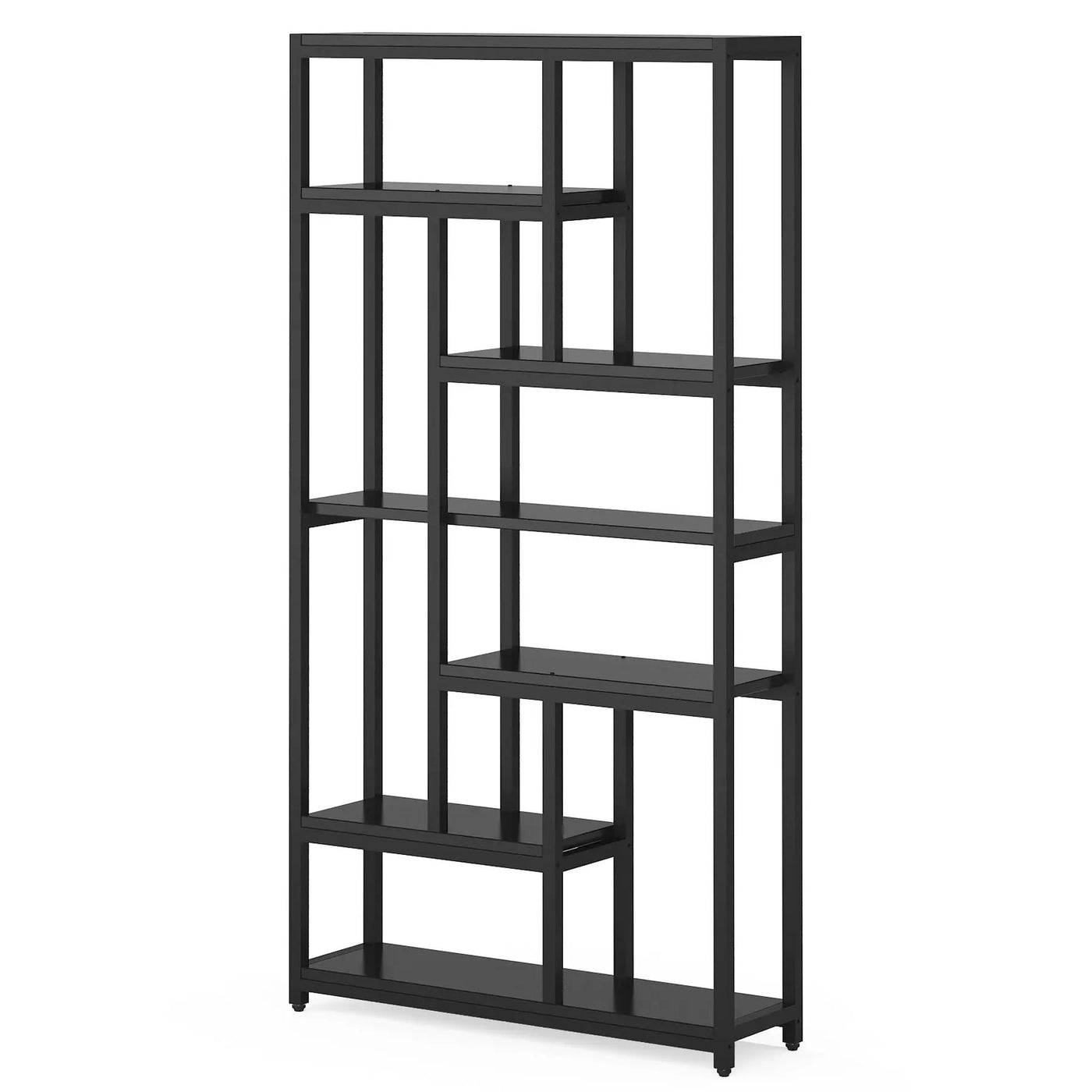 Extra Tall 7 Tier Industrial Etagere Bookcase with 10 Shelves Organizer by HouseOfZazla