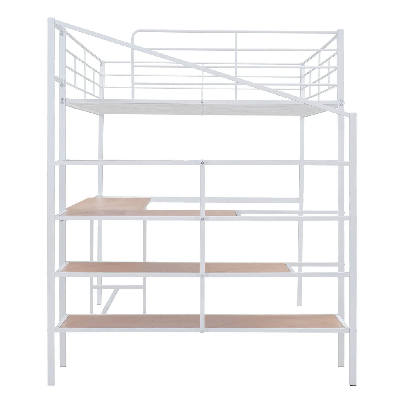 Loft Bed With Desk And Lateral Storage Ladder by HouseOfZazla