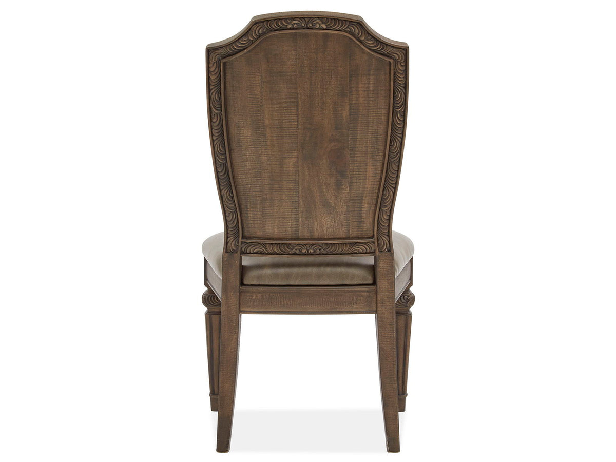 Durango - Wood Dining Side Chair With Upholstered Seat and Back (Set of 2) - Willadeene Brown, photo 5 of 7