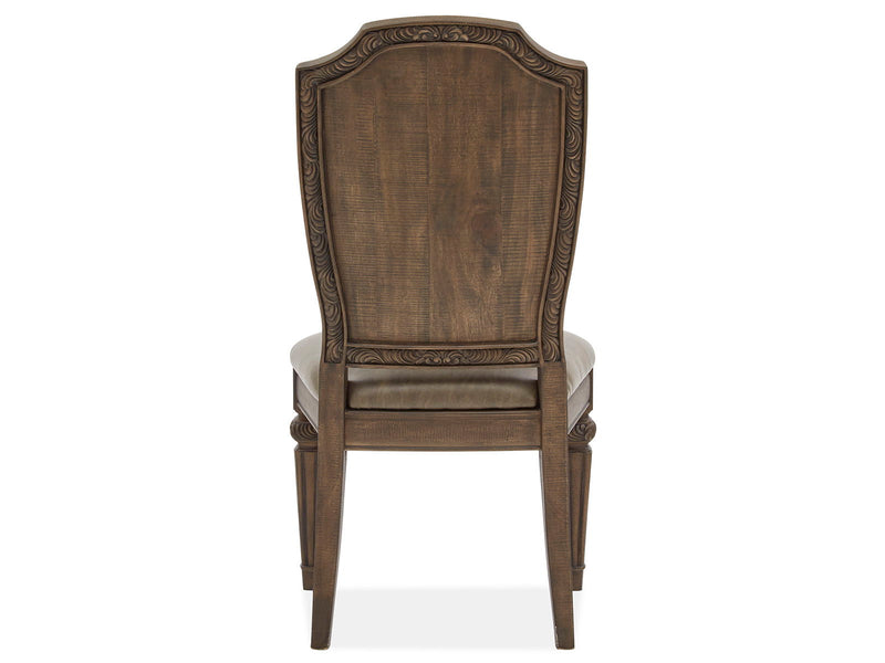 Durango - Wood Dining Side Chair With Upholstered Seat and Back (Set of 2) - Willadeene Brown, photo 5 of 7