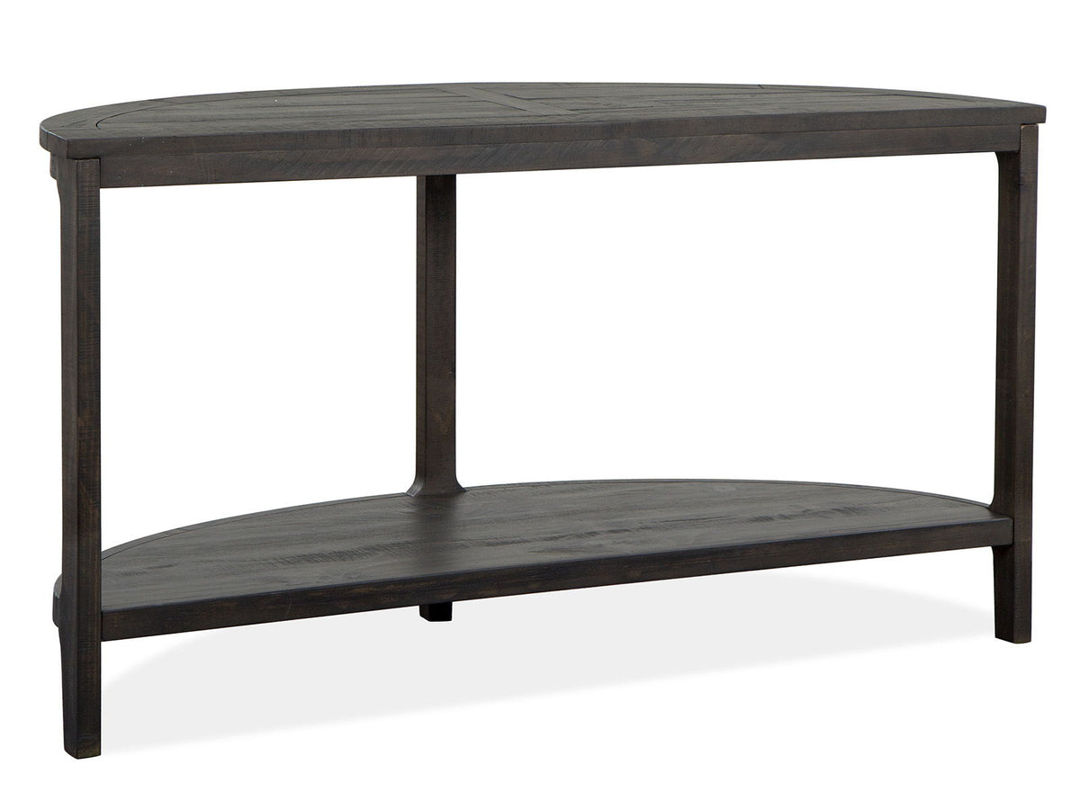 Boswell - Demilune Sofa Table - Peppercorn, photo 5 of 7