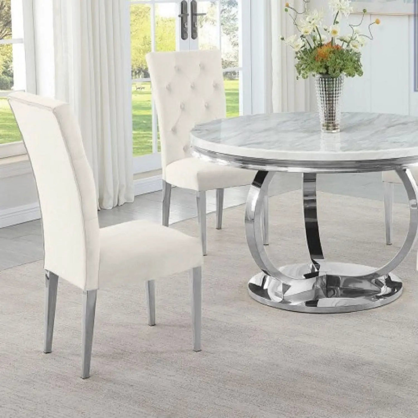 Modern Upholstered Tufted Dining Chair (Set of 2) by HouseOfZazla
