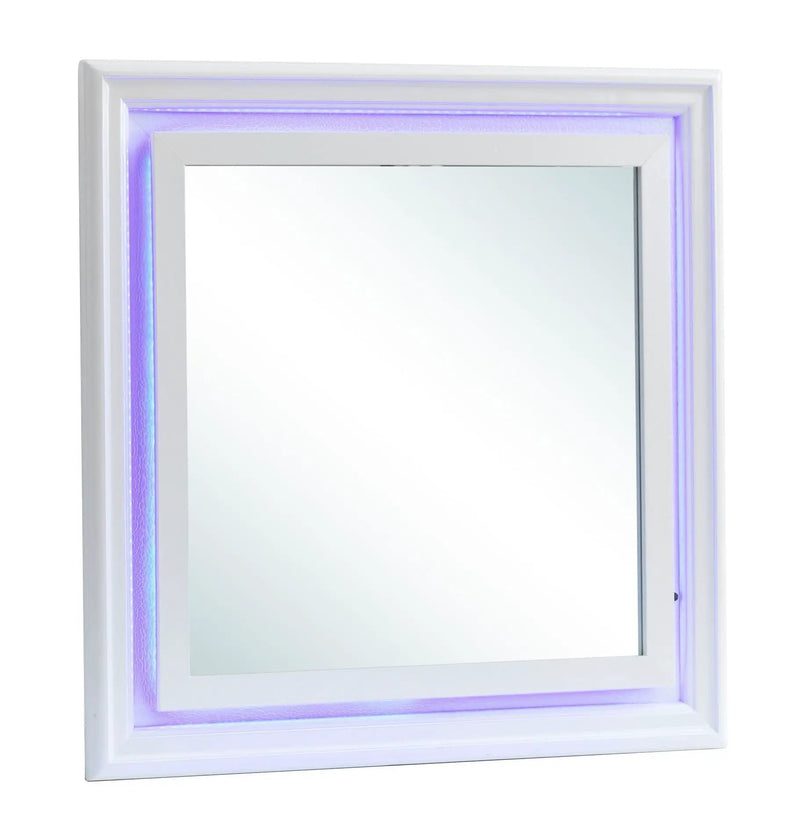 Lorana - Elegant Transitional LED Mirror by HouseOfZazla