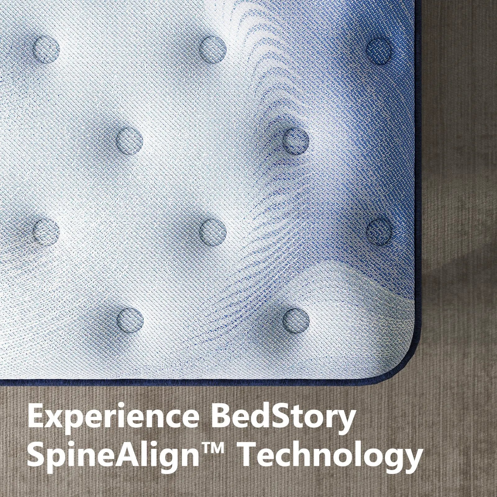 Bedstory Spine Align Pro 13" Twin Firm Cooling Hybrid Mattress by HouseOfZazla