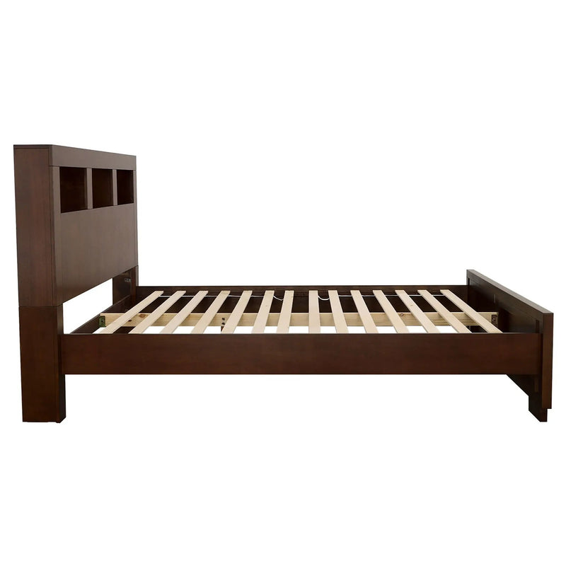 Jessica 5-piece California King Bedroom Set Cappuccino by Unique Piece Furniture