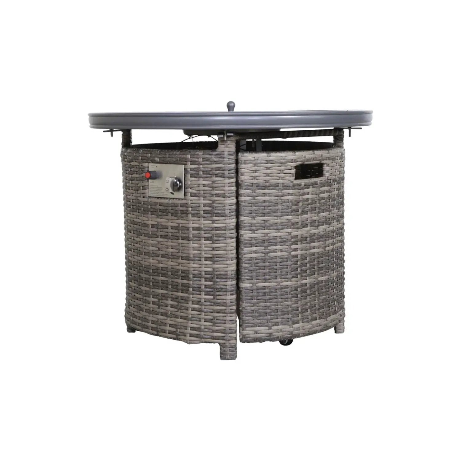 Wicker Outdoor Lounge Set With Cushions And Fire Pit by Unique Piece Furniture