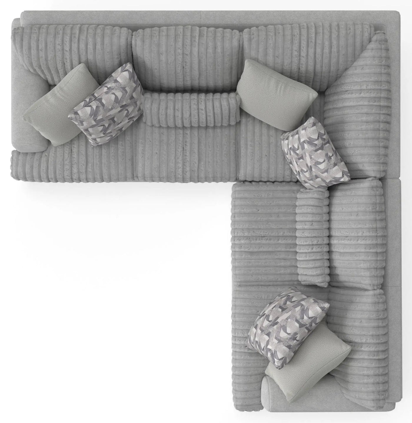 Titan - Sectional With Comfort Coil Seating And Accent Pillows Included by Unique Piece Furniture