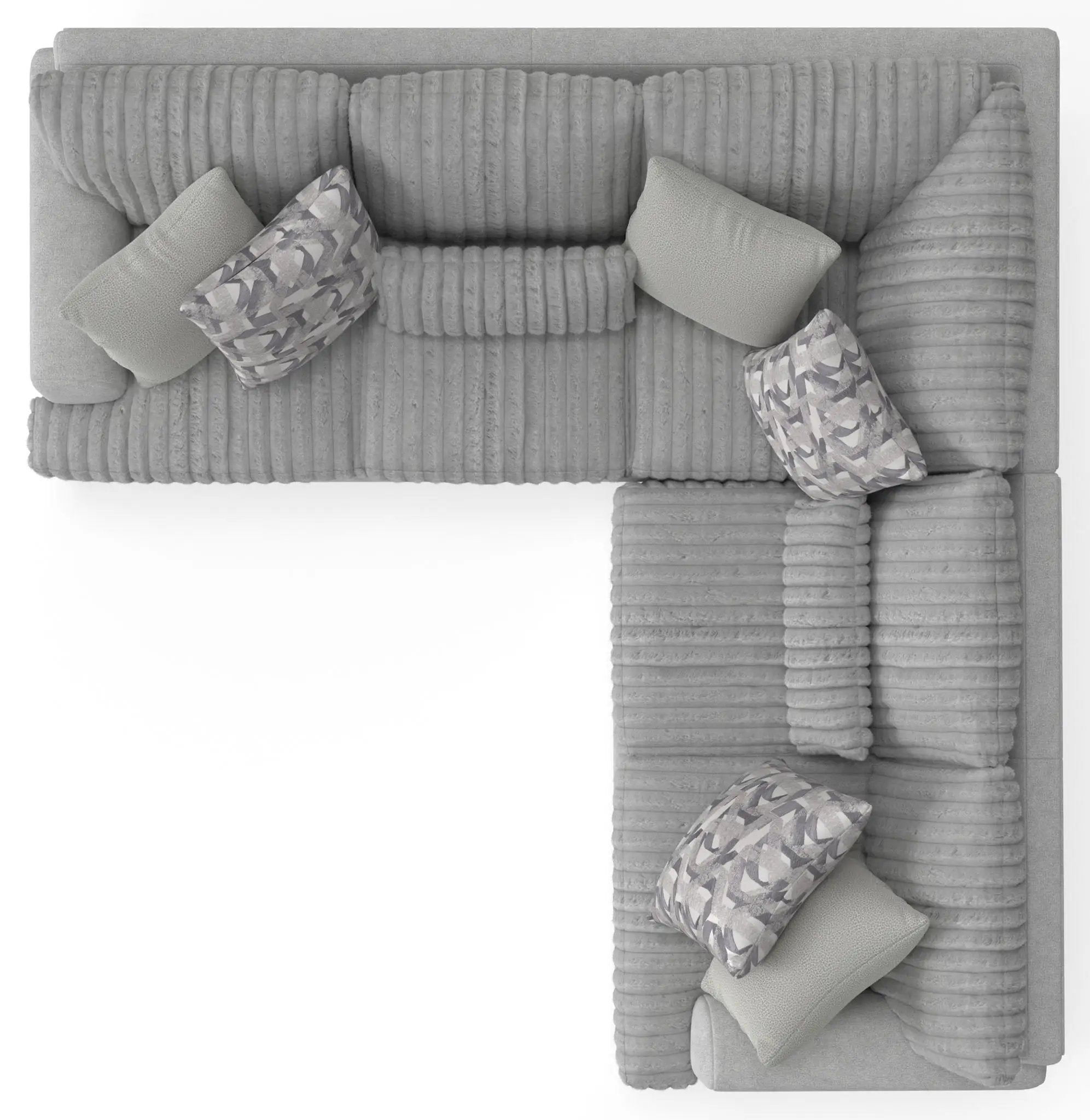 Titan - Sectional With Comfort Coil Seating And Accent Pillows Included by Unique Piece Furniture
