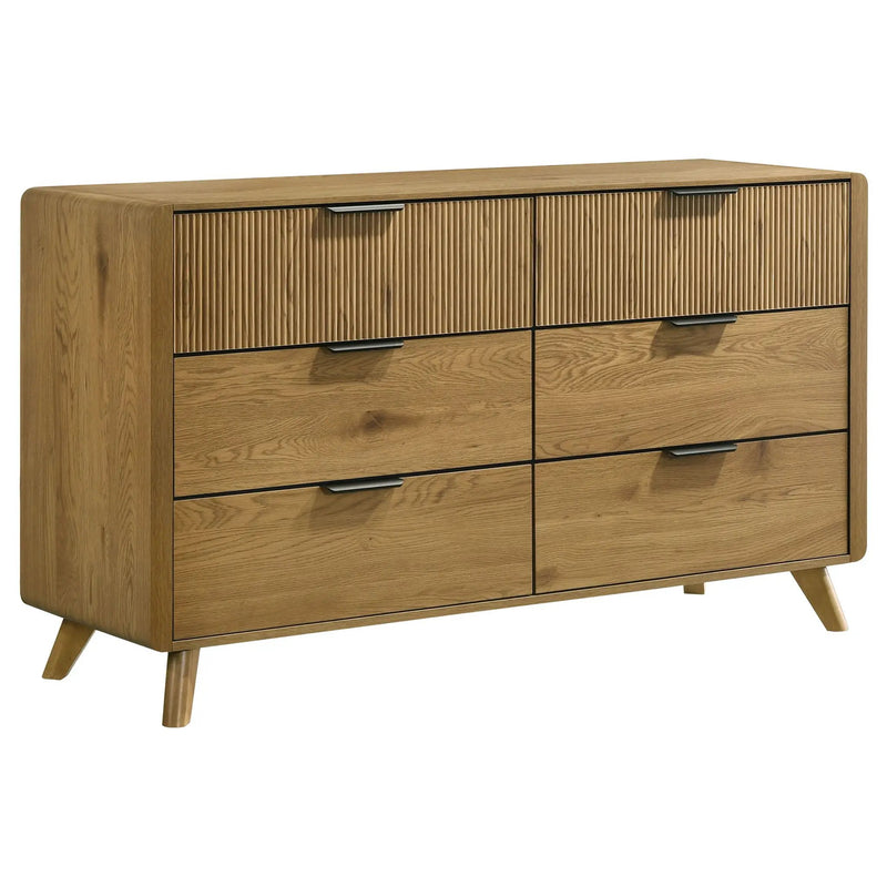 Bennett 5-piece Eastern King Bedroom Set Light Oak by Unique Piece Furniture