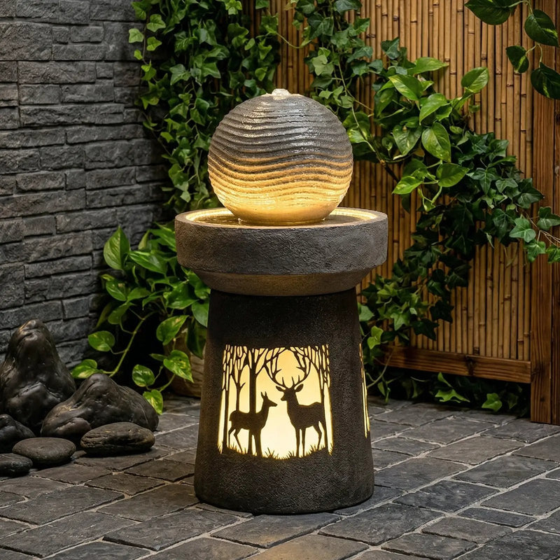 Outdoor Garden Lantern with Warm LED Light by HouseOfZazla