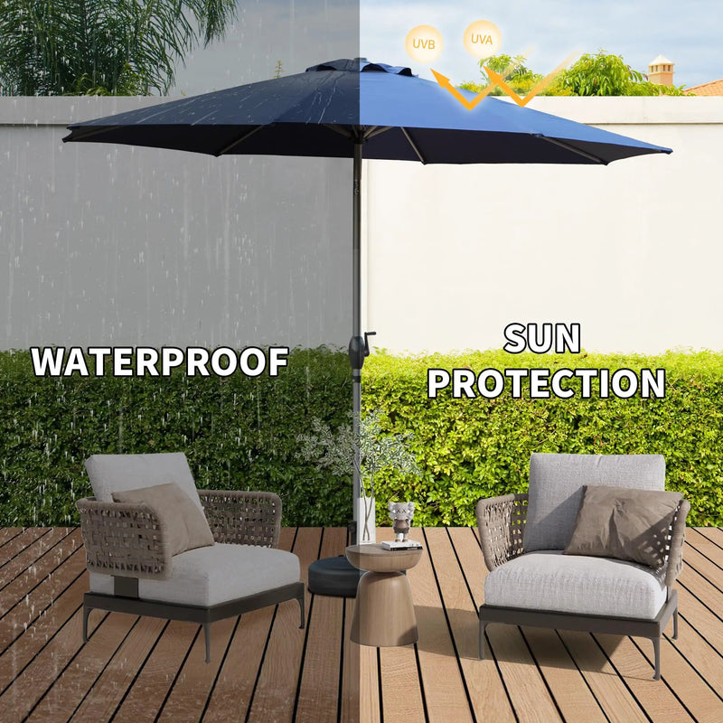10FT Patio Umbrella - Navy Blue by HouseOfZazla