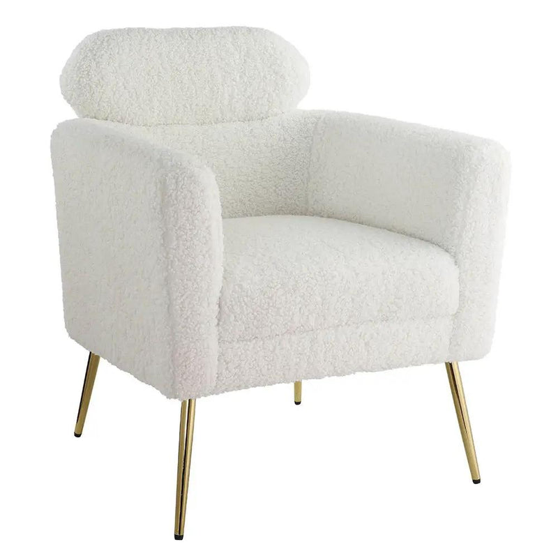 Connock - Accent Chair - White Teddy Sherpa by Unique Piece Furniture