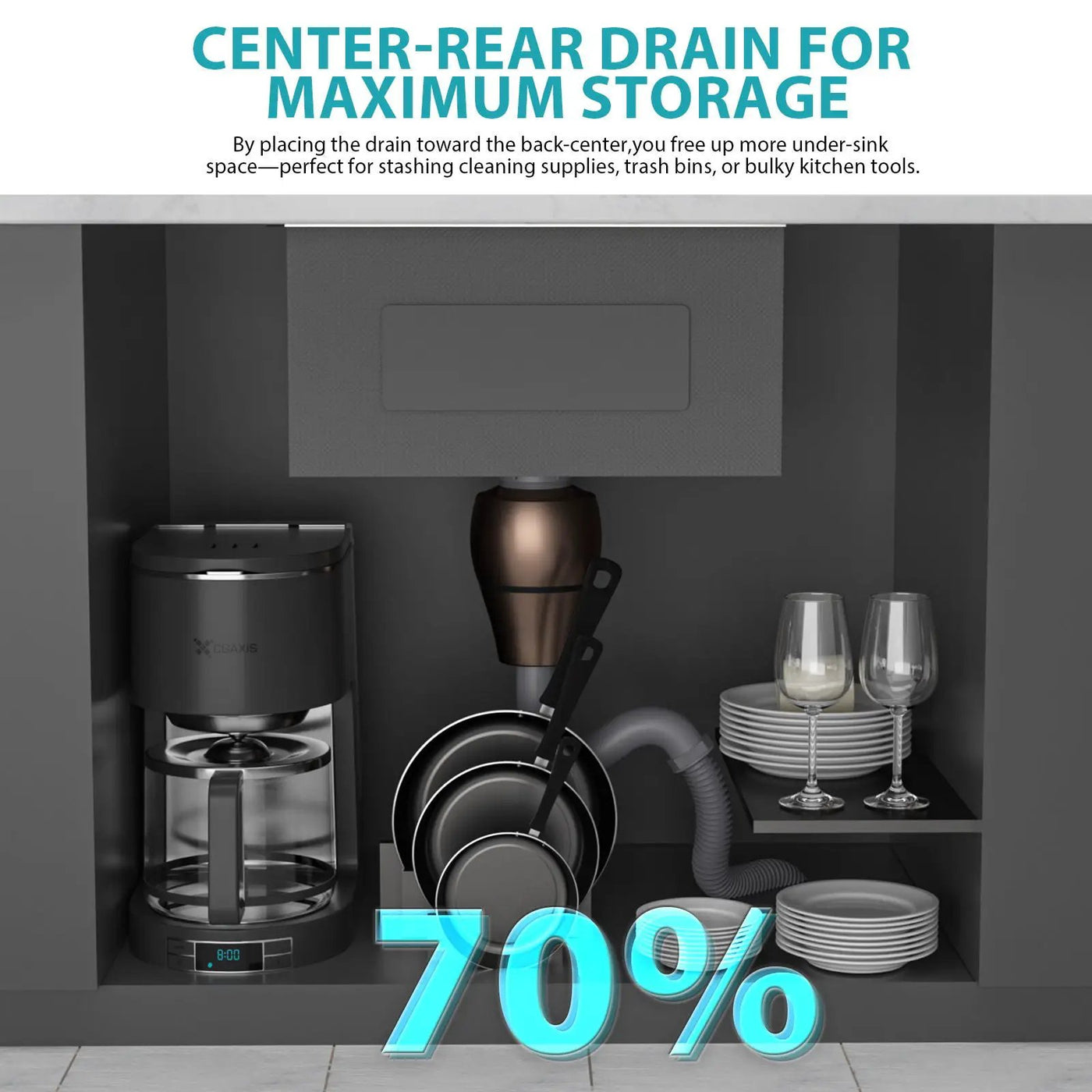 Undermount Kitchen Sink With Deep Single Bowl by HouseOfZazla