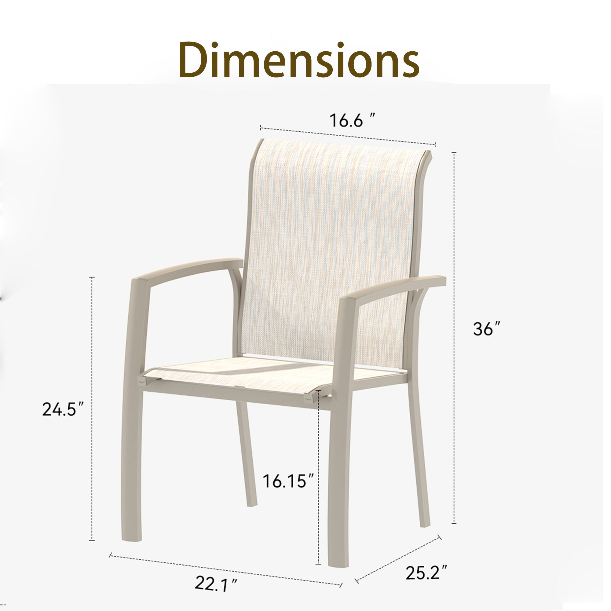 VRSHWO Garden Patio Chairs Set of 2 by HouseOfZazla