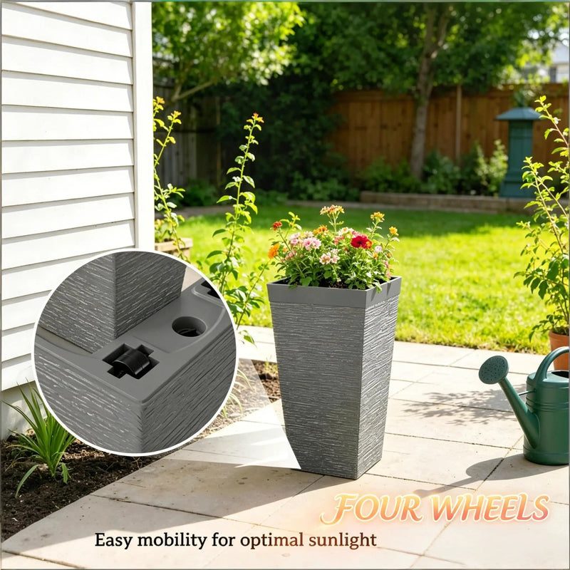 Stackable Design Tapered Planters - 3 Piece Set by HouseOfZazla