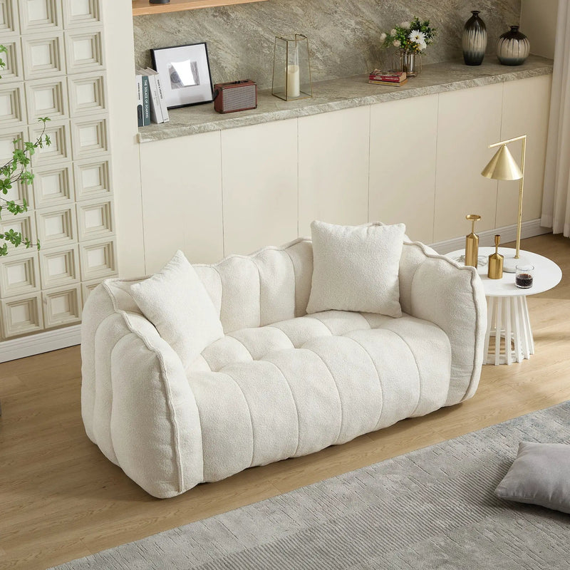Cozy Beanbag Chair With High Resilience Foam Core For 2 by HouseOfZazla