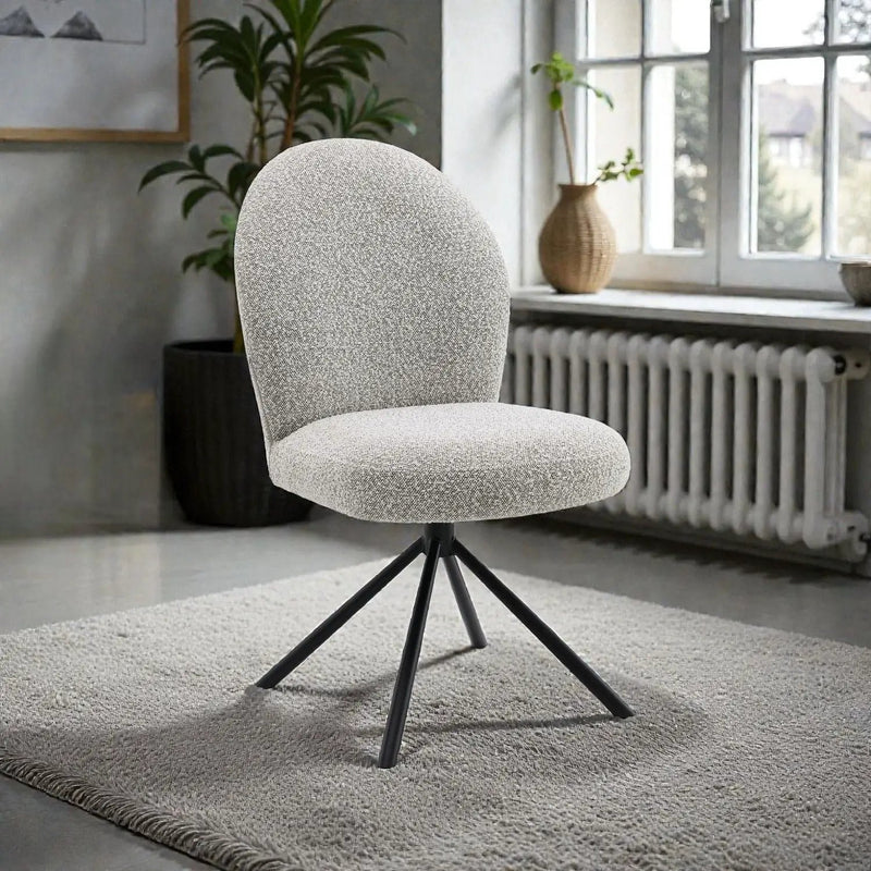 Side Chair With Swivel (Set of 2) - Gray by HouseOfZazla