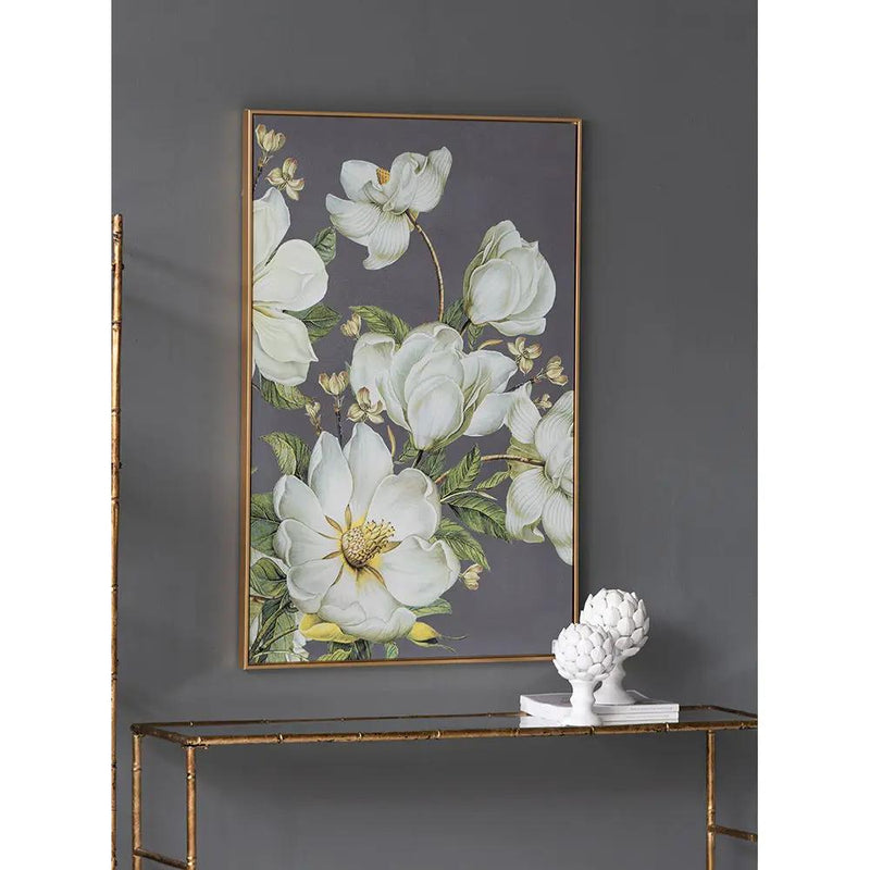 Botanical Wall Art Prints, Home Decor For Living Room Dining Room Bedroom Hallway - Gold by Unique Piece Furniture
