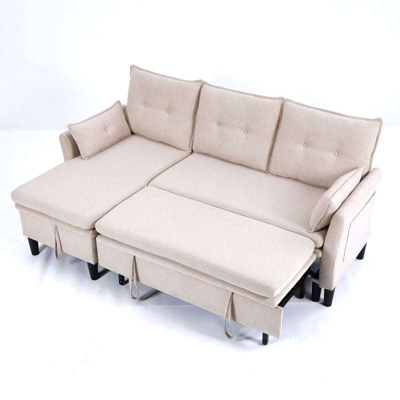 L-Shaped Reversible Chaise Sectional Sofa With Storage by HouseOfZazla