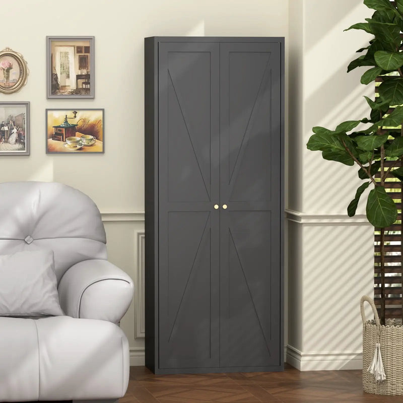 Adjustable 2 Door Storage Cabinet With Adjustable Shelves by Unique Piece Furniture