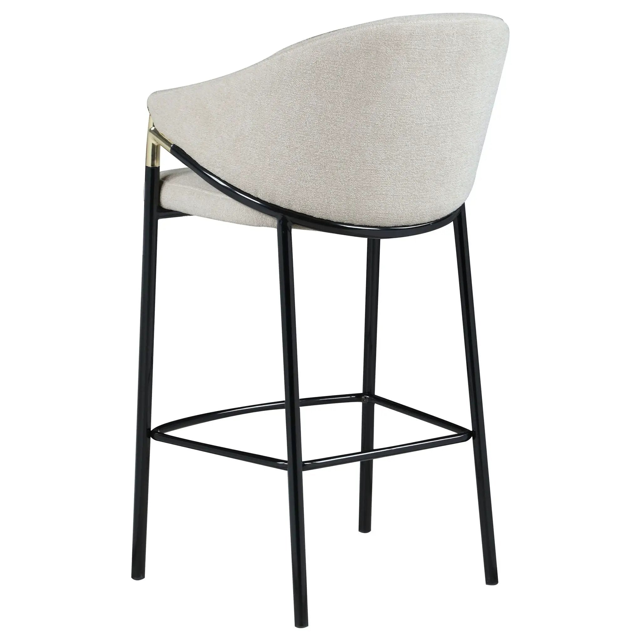 Chadwick Fabric Upholstered Bar Chair Beige (Set of 2) by Unique Piece Furniture