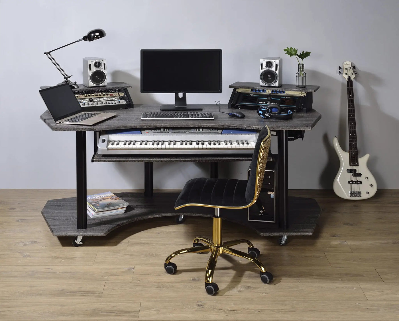Eleazar Music Recording Studio Desk Wood by HouseOfZazla