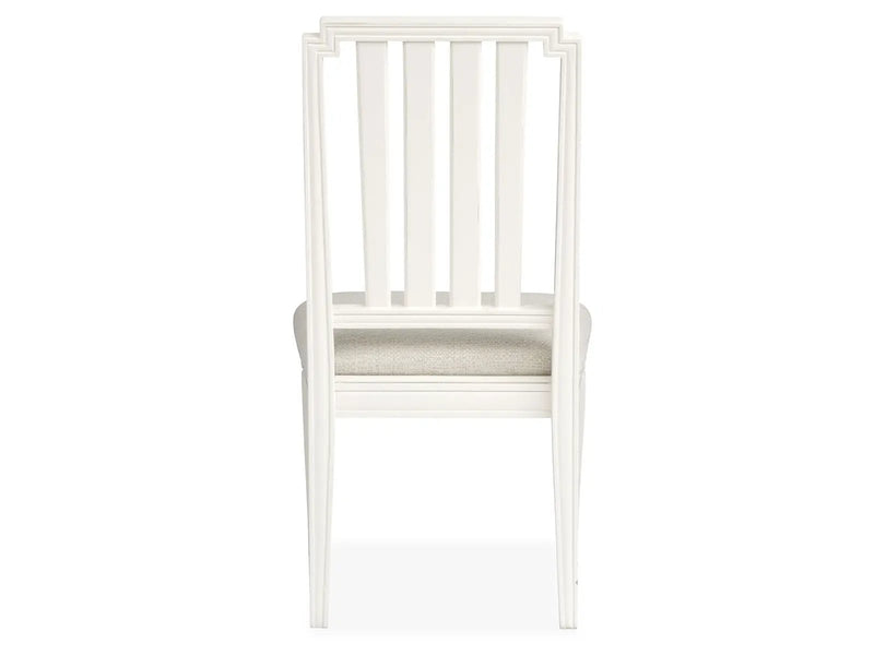 Willowbrook - Upholstered Side Chair With Wood Slat Back (Set of 2) - Egg Shell White by Unique Piece Furniture