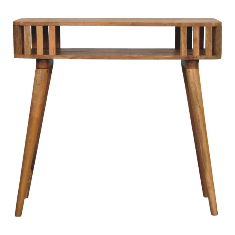 Slatted Console - Light Brown by Unique Piece Furniture