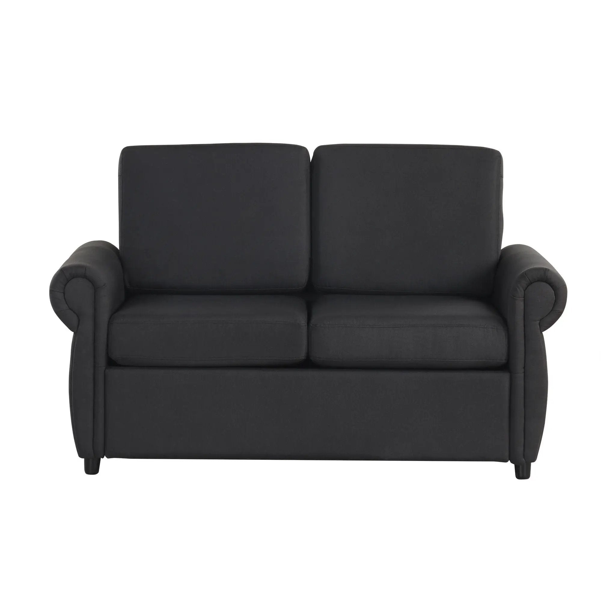 Pull Out Sofa Bed Loveseat Sleeper With Twin Size Memory Mattress With Two USB Ports For Living Room Spaces by HouseOfZazla